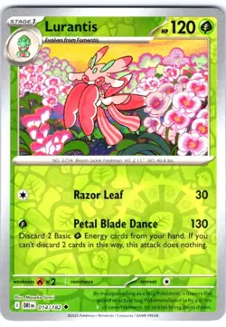 Pokemon TCG Lurantis 14/182 Destined Rivals SV10 Reverse Holo NM - Image 1
