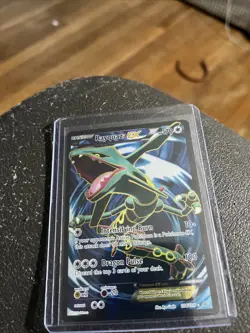 Pokemon Rayquaza EX Full Art Ultra Rare Holo Roaring Skies 104/108 English - Image 3