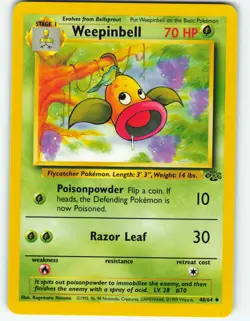 Weepinbell - 48/64 Jungle Set - Pokemon TCG - 1999 - Image 1