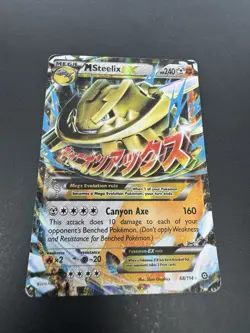 Pokemon M Steelix EX XY Steam Siege Ultra Rare Holo Card 68/114 240 HP Mega - Image 1