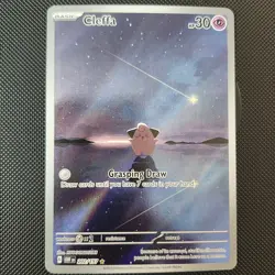 Pokemon TCG Cleffa Sv03: Obsidian Flames Holo Illustration Rare Card 202/197 - Image 1