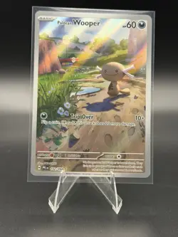 Paldean Wooper 102/094 Illustration Rare Pokemon Phantasmal Flames - Image 1