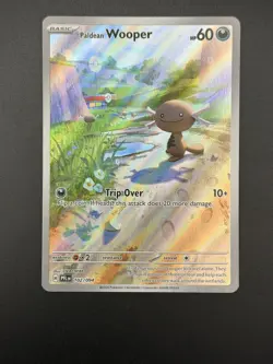 Paldean Wooper 102/094 Illustration Rare Pokemon Phantasmal Flames - Image 2
