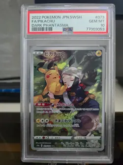 2022 Pokemon Japanese Dark Phantasma Pikachu 073/071 PSA 10 - Image 3