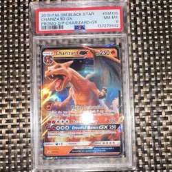 The Pokemon Company 2019 Black Star Promo Charizard GX Holo SM195 PSA 8 - Image 1