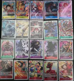 One Piece TCG 20 SR card lot Monkey Luffy Shanks Sabo Sanji Enel Brook Buggy - Image 1