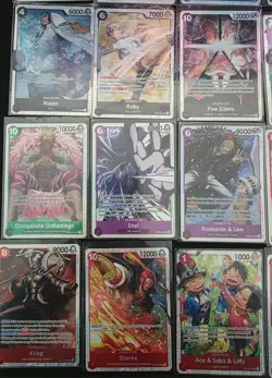 One Piece TCG 20 SR card lot Monkey Luffy Shanks Sabo Sanji Enel Brook Buggy - Image 4