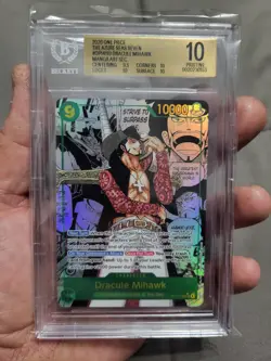 2025 One Piece Dracule Mihawk The Azure Sea's Seven Manga #OP14118 BGS 10 - Image 1
