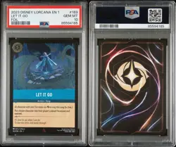 2023 DISNEY LORCANA EN 1-THE FIRST CHAPTER FOIL #163 LET IT GO PSA 10 - Image 3