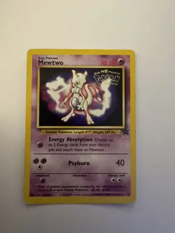 Mewtwo 3 Black Star Pokemon Movie Promo 1999 WOTC Pokemon Card -MP - Image 1