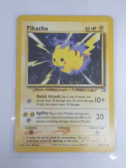Pikachu 70/111 Neo Genesis common Unlimited Vintage Pokemon Card WoTC LP - Image 4