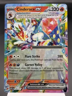 Cinderace ex 038/217 - Ultra Rare Holo - Ascended Heroes Pokemon Card MINT - Image 1