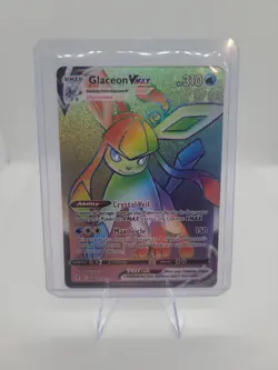 Glaceon VMAX 208/203 SWSH07: Evolving Skies Secret Rare Pokemon Card - Image 1