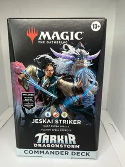 Tarkir: Dragonstorm Commander Deck - Jeskai Striker Mtg Magic Sealed Free Shippi - Image 1
