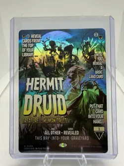 MTG Magic The Gathering Hermit Druid Foil INR Rare Showcase Green - Image 1