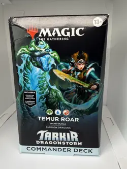 MTG Tarkir: Dragonstorm Temur Roar Commander Deck Brand New Sealed Dented Corner - Image 1