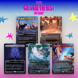 Magic the Gathering PRESALE Secret Lair Drop FOIL Cats of Chaos - Image 1