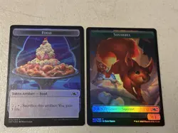 2 x mtg foil token Squirrel // Food, 008//010, Unfinity, unplayed - Image 2