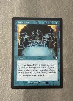 MTG ** Preordain ** ( Retro Frame ) Commander: the Brothers' War - Image 1