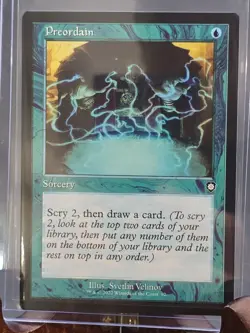 Preordain (Retro Frame) Commander: The Brothers' War MTG Regular Near Mint - Image 3