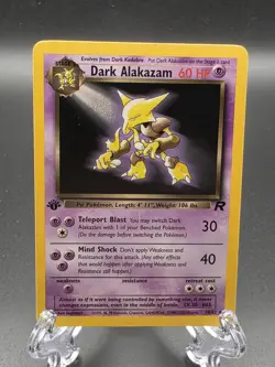 Dark Alakazam 18/82 1st Edition 1999 Pokemon TCG Team Rocket - Image 1