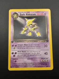 Dark Alakazam 18/82 1st Edition 1999 Pokemon TCG Team Rocket - Image 2