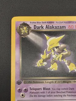 Dark Alakazam 18/82 1st Edition 1999 Pokemon TCG Team Rocket - Image 3