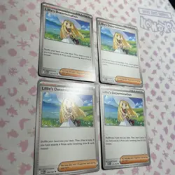 4x Lillie's Determination 119/132 Mega Evolution - Pokemon TCG - playset - Image 1