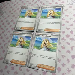 4x Lillie's Determination 119/132 Mega Evolution - Pokemon TCG - playset - Image 2