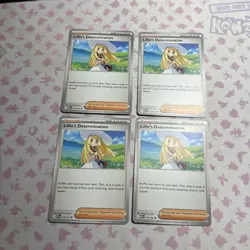 4x Lillie's Determination 119/132 Mega Evolution - Pokemon TCG - playset - Image 3