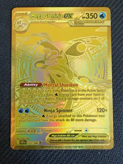 Mega Greninja ex 122/086 Mega Hyper Rare Chaos Rising Pokemon “Read Description - Image 1