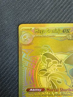Mega Greninja ex 122/086 Mega Hyper Rare Chaos Rising Pokemon “Read Description - Image 2