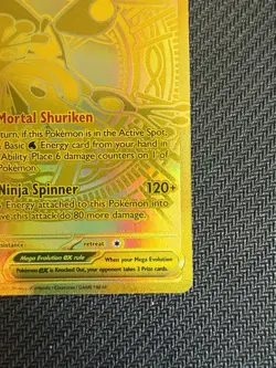 Mega Greninja ex 122/086 Mega Hyper Rare Chaos Rising Pokemon “Read Description - Image 4