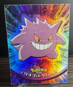 Gengar #94 RAINBOW FOIL TOPPS 2000 Series 2 Pokemon C2-249 - Image 2