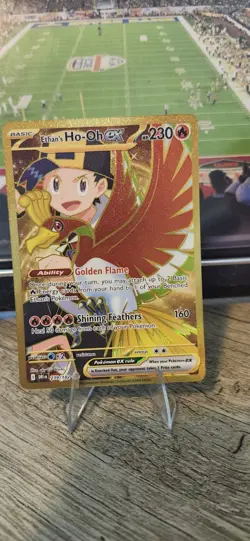 Pokemon TCG Ethan's Ho-Oh EX Gold Hyper Rare 239/182 Destined Rivals Full Art - Image 3