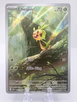 Chespin 87/86 Illustration Rare Pokemon Chaos Rising ME04 NM 🔥 - Image 1