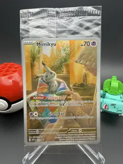 Pokemon TCG Mimikyu 075 Promo SEALED Scarlet & Violet Cards Full Art Holo - Image 1