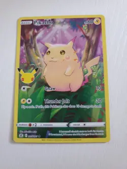 Pokemon Pikachu TCG Celebrations Card 005/025 25th Anniversary - Image 1
