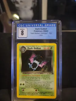 CGC 8 Dark Golbat Holo Rare 7/82 Team Rocket 2000 English Pokemon TCG - Image 1