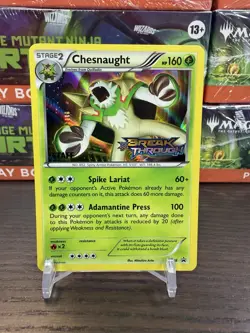 2015 Pokemon Chesnaught XY68 STAFF Prerelease BlackStar Promo - Image 1