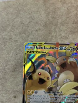 Pokemon TCG Raichu Alolan Raichu GX Ultra Rare Unified Minds 54/236!!! Mint - Image 2