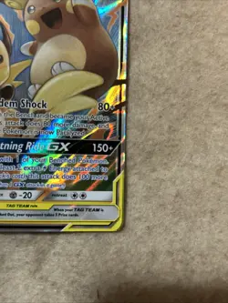 Pokemon TCG Raichu Alolan Raichu GX Ultra Rare Unified Minds 54/236!!! Mint - Image 4