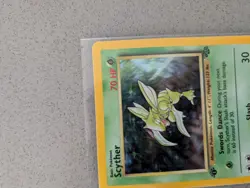 1999 Pokemon Scyther Holo Jungle 1st Edition 10/64 - Image 5