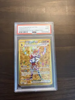 2024 POKEMON SVP EN-SV BLACK STAR PROMO #163 CINDERACE EX PSA 9 - Image 1