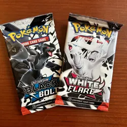 New Sealed Pokemon TCG Scarlet & Violet Black Bolt White Flare 2 Booster Pack - Image 1