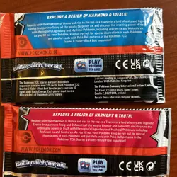 New Sealed Pokemon TCG Scarlet & Violet Black Bolt White Flare 2 Booster Pack - Image 3