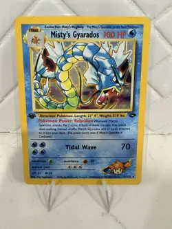 Pokemon Holo 1st Edition 🐉 Misty's Gyarados Gym Challenge #13/132 - Image 1