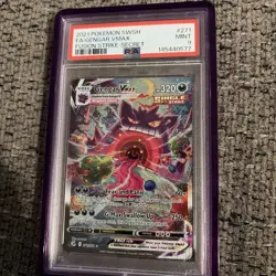 Pokemon 2021 Gengar VMAX 271/264 Alt Art Secret Rare Fusion Strike PSA 9 - Image 1