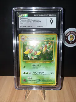 2000 Pokemon Bellossom No. 182 CGC 9 Neo Genesis Holo Mint Japanese WOTC 🌸💎🌿✨ - Image 1