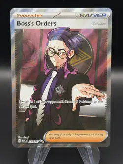 Boss’s Orders [Corbeau] 256/217 Ultra Rare Full Art Ascended Heroes Pokemon TCG - Image 1